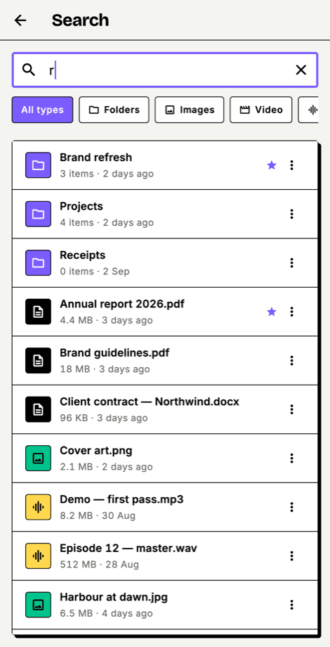 Mobile search