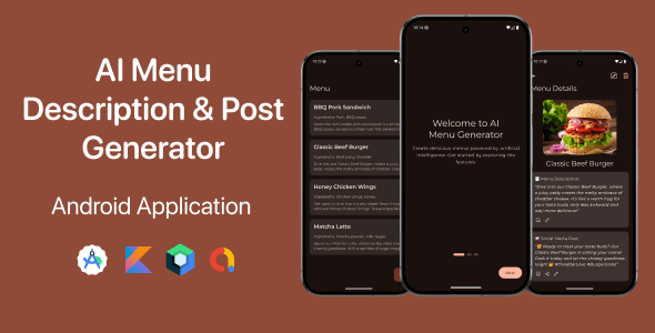 AI Menu & Post Generator cover
